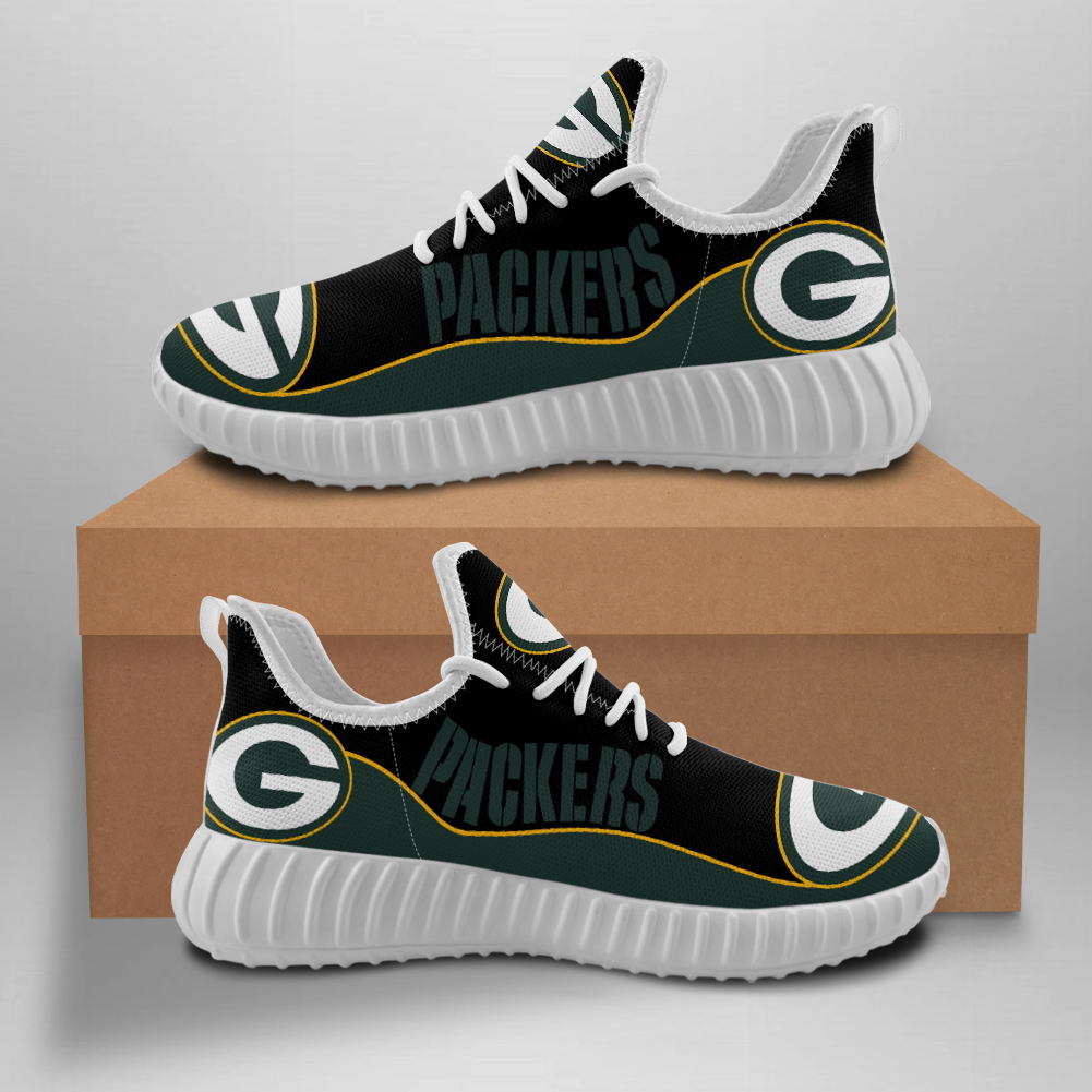 Men's NFL Green Bay Packers Mesh Knit Sneakers/Shoes 011